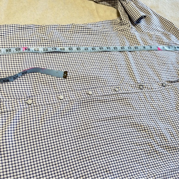 Rodd & Gunn Shirt Men's Sz Large Italian, cotton Long Sleeve white and blue - Picture 7 of 8